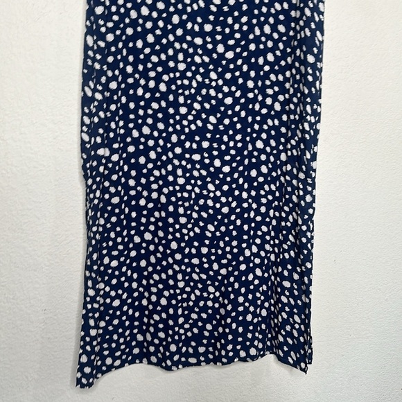 NWOT Anthropologie ICHI High Neck Midi Dress Blue Sz 38 (US 6) Coastal Cottage - Picture 11 of 13